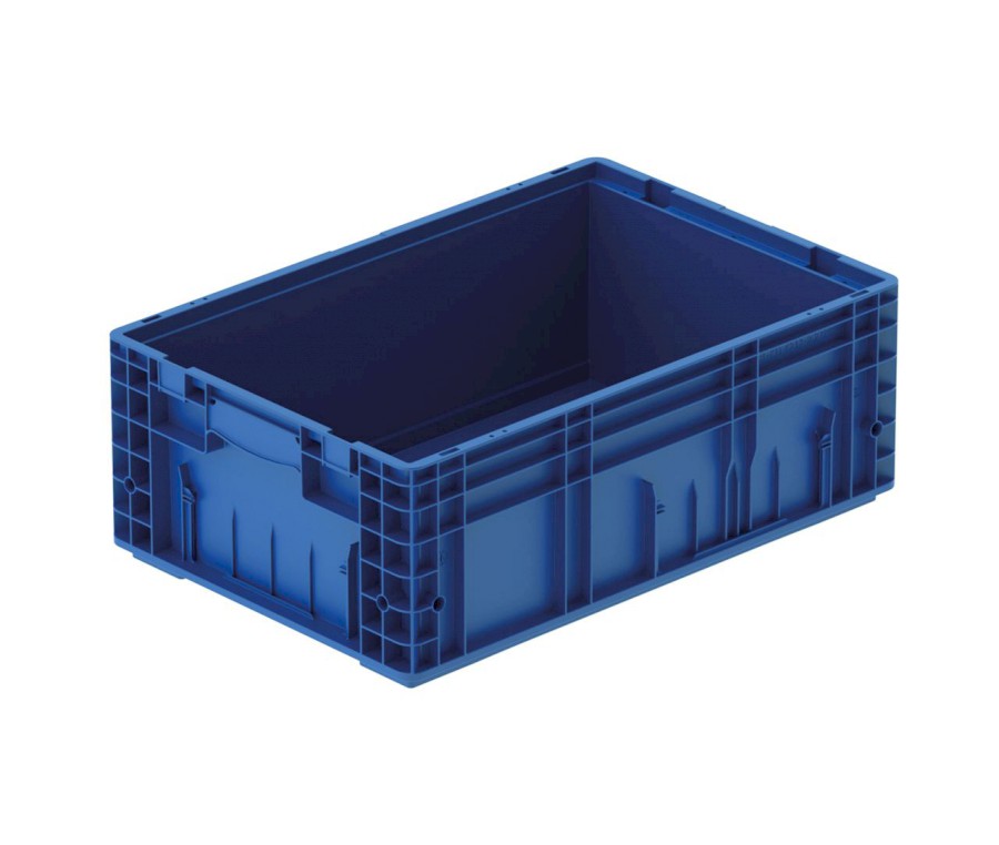 Přepravka RL-KLT 6213 modrá RAL 5005, uzavřená